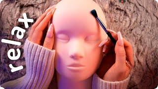 ASMR Face Tapping amp Personal Attention on a Mannequin  Deep Ear Whispering for Sleep 💤 [upl. by Akcira]