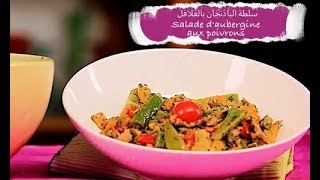 Salade daubergine aux poivrons سلطة الباذنجان بالفلافل [upl. by Maggs]