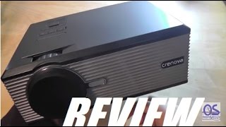 REVIEW Crenova XPE470 HD 130 Mini LED Projector [upl. by Annagroeg]