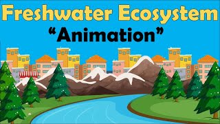 FRESHWATER ECOSYSTEM  Biology Animation [upl. by Eatnahs]