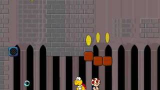 Lets Play A Koopas Revenge Bowsers Castle Level 1 [upl. by Aniraz]