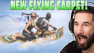 NEW Flying Carpets And Magic Portals Are Insane Awesome Squad Gameplay 😨 PUBG MOBILE [upl. by Yanat]