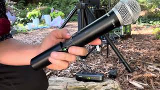 PG58 handheld microphone with Shure BLX4 set up [upl. by Colombi]