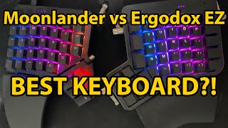 ZSA Moonlander vs Ergodox EZ BEST Split Mechanical Ergonomic Keyboard  Richard Reviews [upl. by Bernete]