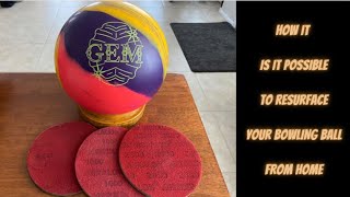 Resurface YOUR Bowling ball from HOME [upl. by Lance]