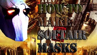 How to make a Fiberglass Airsoft Mask Army of Two Inspired [upl. by Florrie]