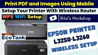 How to Connect Epson Printer to Wireless Router Using WPS Method Ask Bilal [upl. by Harikahs]