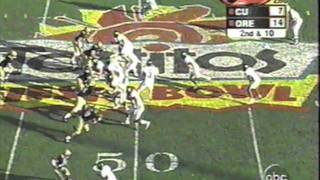 Oregon Ducks vs Colorado Fiesta Bowl 2002 Highlights [upl. by Enelyam]