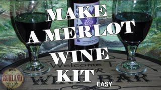 Chilean Merlot Wine Kit Start To Bottling Labeling And Tasting With The Wife [upl. by Kreit]