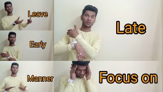 DEAF  Learn indian sign language lesson 5  work [upl. by Randall280]