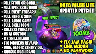 DATA ML LITE 100MB PATCH TERBARU  ML LITE  CARA MENGATASI ML LAG amp PATAH PATAH [upl. by Ahsiuqram968]