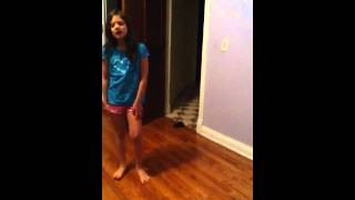 9yr old girl singing rolling in the deep loud cover by adele [upl. by Aicylla]