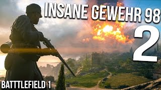 BATTLEFIELD 1 INSANE GEWEHR SNIPER STREAKS  BF1 Scout Gameplay [upl. by Ledif18]