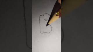 How to draw letter B in bubble writing [upl. by Jodie]