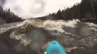 Kayak Rivière rouge rapides des italiens 100m3s [upl. by Gentille]