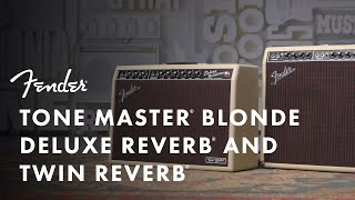 Tone Master Blonde Deluxe Reverb amp Twin Reverb  Tone Master Series  Fender [upl. by Way]