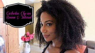 CURLSISTAS Indian Hair Clipins Review amp Tutorial [upl. by Eisus21]