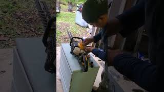 Hedge trimmer repair Pull string poulan hedgetrimmer lawnlife landscaping lawncarenation [upl. by Dorej71]