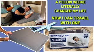 Self Inflating Travel Wedge Pillow  Wedge Pillows Cured My Sleep Apnea [upl. by Marius]