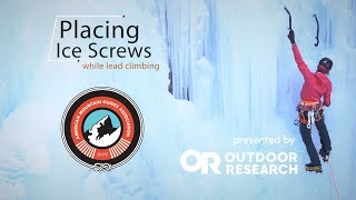 How To Place Ice Screws [upl. by Annahsed274]