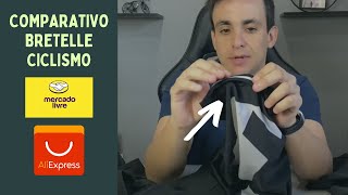 COMPARATIVO DE BRETELLE E BERMUDAS DE CICLISMO VALE A PENA COMPRAR NO ALIEXPRESS [upl. by Ecnirp]