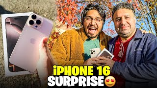 Surprising My Dad With An iPhone 16 Pro Max 😍  Papa Emotional Ho Gy 😩 [upl. by Gronseth488]