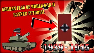 Minecraft Banner tutorial  How to make a German Flag Banner of WWII [upl. by Nic]