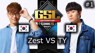 Zest VS TY  Mapa 1  PvT  Ro4  GSL Code S 2018 Season 2  polski komentarz [upl. by Ennayk]