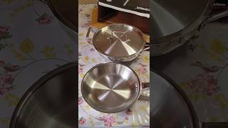 unboxing bergner triply stainless steel cookware viral unboxing amazon youtubeshorts shorts [upl. by Inaoj453]