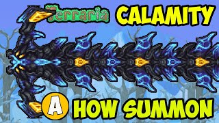 Terraria Calamity Mod 1449 How To Summon PRIMORDIAL WYRM AND EIDOLON WYRM BOSS [upl. by Korenblat]