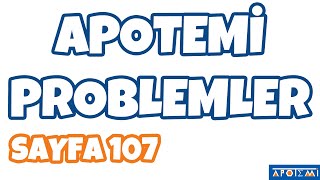 Apotemi Problemler Sayfa 107 Çözümleri  APOTEMİ YAYINLARI [upl. by Sirovaj369]