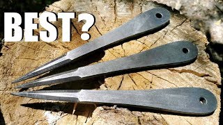 The BEST Throwing Knives EVER Vengeance Arrows ReviewTest [upl. by Forrester]