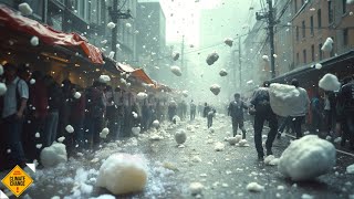 💥Watch Now Apocalyptic Hailstorm Hits Tokyo Japan Destroying Cars and Houses [upl. by Ennayelhsa]