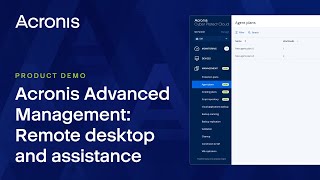 Acronis Advanced Management Remote desktop and assistance [upl. by Hiram269]