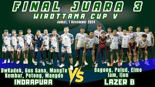 🔴 LIVE FINAL JUARA 3  INDRAPURA Mangde GusGana DwKadek VS LAZER B Bagong Palud Iam [upl. by Aliuqat]