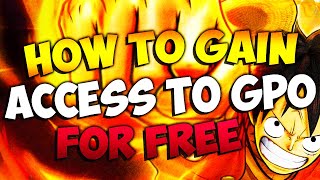 GPO ALL CURRENT WORKING CODES  HOW TO GET FREE ACCESS TO GPO  Roblox Grand Piece Online [upl. by Hegyera128]