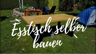 Massiven Esstisch selber bauen  DIY  RICHTIG SCHÖN [upl. by Arrad538]