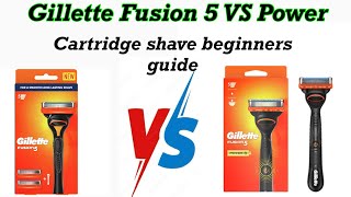 Gillette Fusion 5 and Gillette Fusion 5 Review  Cartridge Razor Shave tutorial for beginners [upl. by Annawaj]