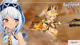 Battle Cutscene Kachina vs Mualani  Genshin Impact [upl. by Ahtael]