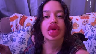 asmr • kylie jenner applies cosmetics on your lips  gives you lip filler Halloween series [upl. by Wallache747]