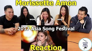 Morissette Amon  2017 ASIA SONG FESTIVAL  Reaction  Aussie Asians [upl. by Copp]