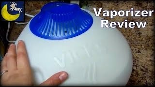 Review of Vicks Warm Steam Vaporizer with VapoPads VapoSteam amp Kaz Inhalant [upl. by Nysilla]