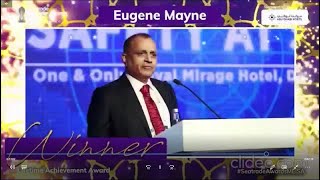 Eugene Mayne  Lifetime Achievement Award [upl. by Shivers]