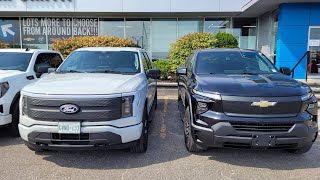 2024 Ford F150 Lightning Flash vs Chevrolet Silverado EV 4WT [upl. by Nagyam150]