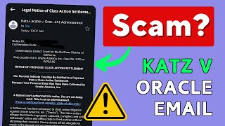 Katz Privacy Settlement Email  Legit or Scam [upl. by Hcelemile]