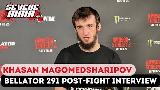 Khasan Magomedsharipov Bellator 291 PostFight Interview [upl. by Milena]