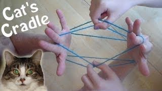 How to do Cats Cradle EASY Step by step with string [upl. by Nodnart]