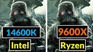 Ryzen 9600x vs intel 14600K benchmarks Test Games PC [upl. by Ewall608]