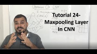 Tutorial 24 Max Pooling Layer In CNN [upl. by Nenney]