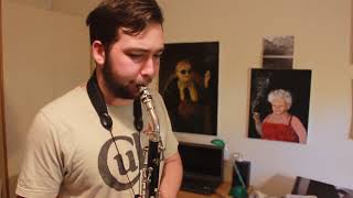 NoREVERB in autum Alto clarinet jazz solo [upl. by Chane496]